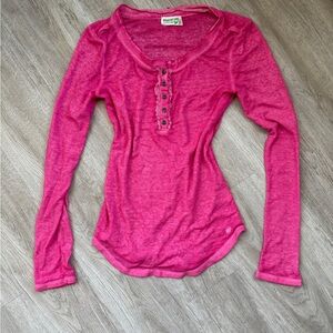 Women's Pink Long Sleeve Selena Gomez top